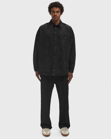 Skjorte Marni Acid Wash Denim Shirt Sort | CUJU0061A2-MMN99, 2
