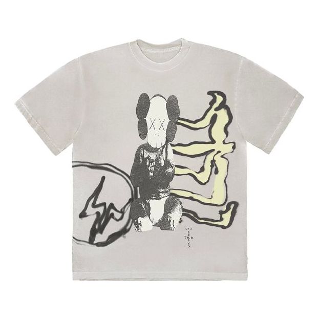 T-shirt Cactus Jack by Travis Scott Travis Scott Cactus Jack x KAWS for Fragment T-Shirt Grå | CJFR-SS01, 0