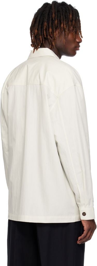 Skjorte Studio Nicholson Studio Nicholson Landi Overshirt Hvid | LANDI SNM - 1280, 2