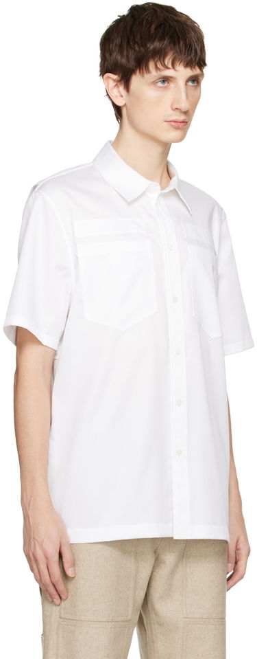 Skjorte Helmut Lang Utility Short Sleeve Shirt Hvid | N09HM502, 1