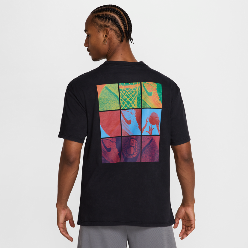 T-shirt Nike Nike Max90 Basketball T-Shirt Sort | HJ3325-010