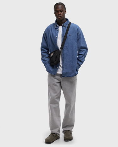 Skjorte Carhartt WIP Long Sleeve Lucas Denim Shirt Blå | I034525-01.06, 1