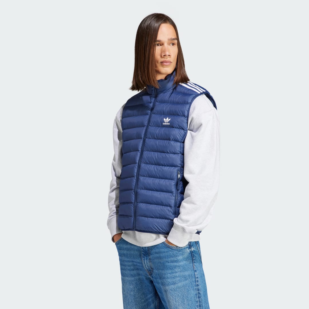 Vest adidas Originals Padded Stand-Up Collar Puffer Mørkeblå | IL2577, 0