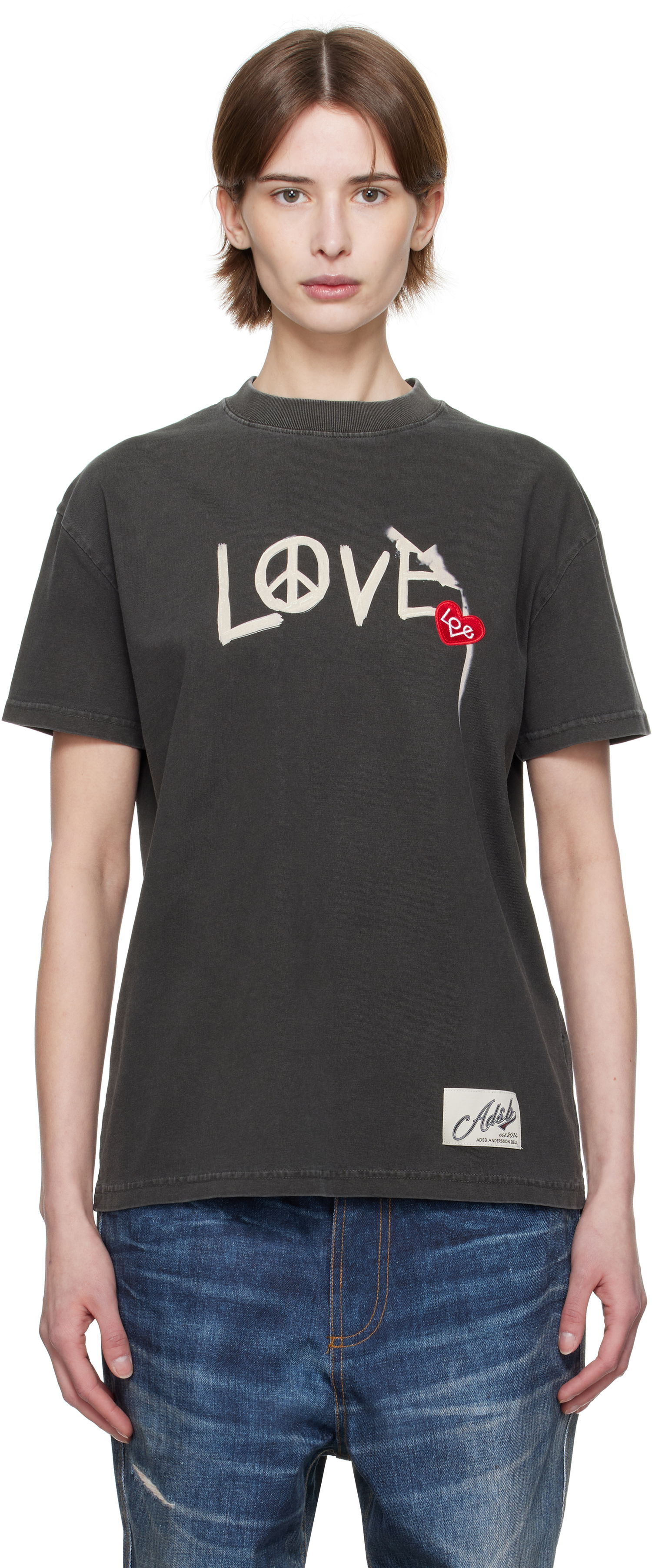 T-shirt Andersson Bell Andersson Bell 'Love' Graphic Tee Grå | atb1252u, 0