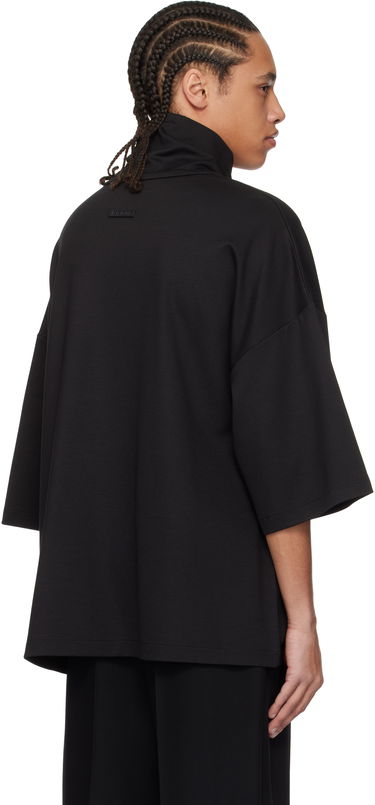 Sweater Fear of God Fear of God High Neck Short Sleeve Sweatshirt Sort | FGE250-519VIS, 2