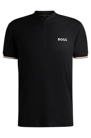 Polo skjorte BOSS Slim-Fit Active Polo Shirt with UV Protection Sort | 50539093, 0