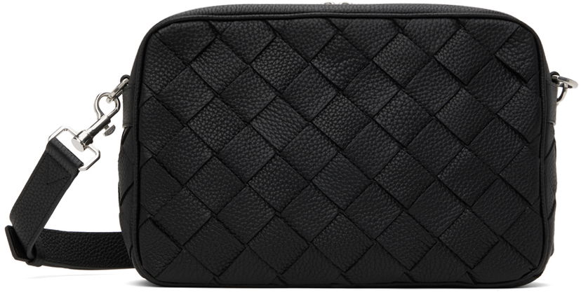 Skuldertaske Bottega Veneta Bottega Veneta Intrecciato Medium Camera Bag Sort | 755925-V4G31-8803