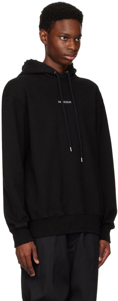 Sweatshirt Han Kjøbenhavn Han Kjobenhavn Distressed Hoodie Sort | M-131444, 1