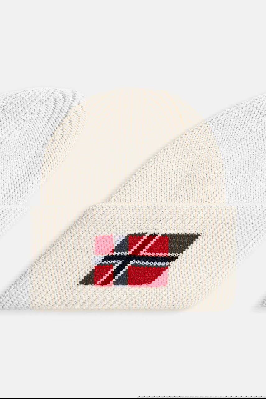 Beanie Napapijri Napapijri F-Evei Beanie Hvid | NP0A893PN1J1, 0