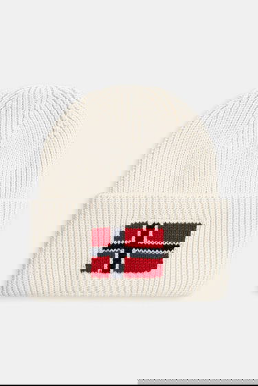 Beanie Napapijri Napapijri F-Evei Beanie Hvid | NP0A893PN1J1, 0