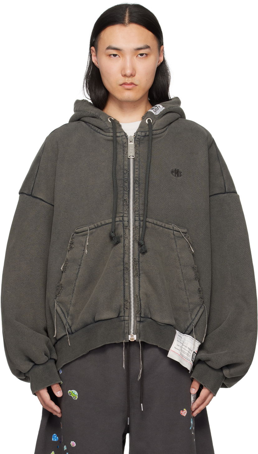 Sweatshirt Maison MIHARA YASUHIRO Maison MIHARA YASUHIRO Amateur Sewn Zip-Up Hoodie Grå | A14PK521