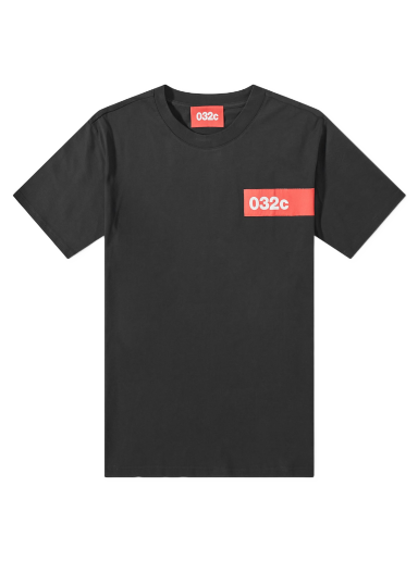 T-shirt 032C Taped Tee Black Sort | SS23-C-1010