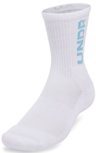 Sokker Under Armour UA 3-Maker 3pk Mid-Crew Socks Hvid | 1373084-103, 0