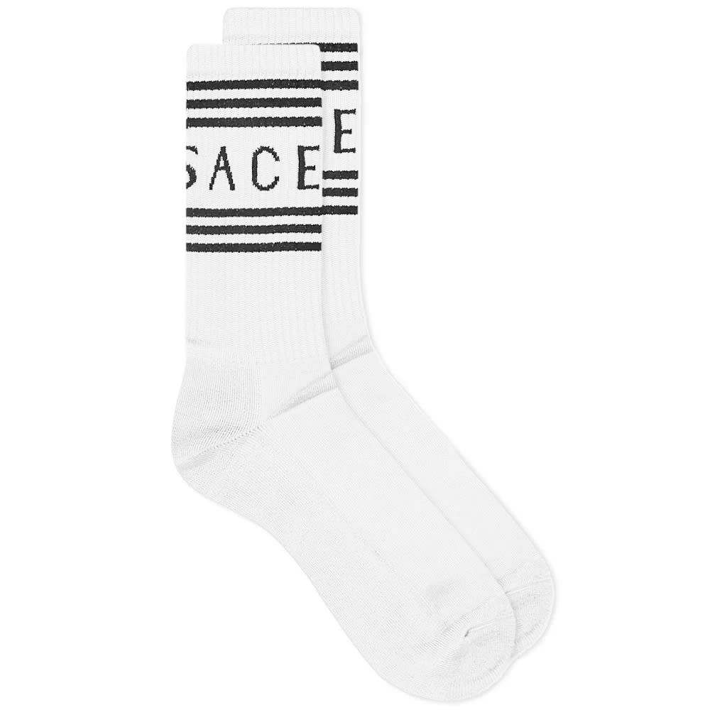 Sokker Versace Sports Logo Sock Hvid | 1008835-1A06357-2W020, 0