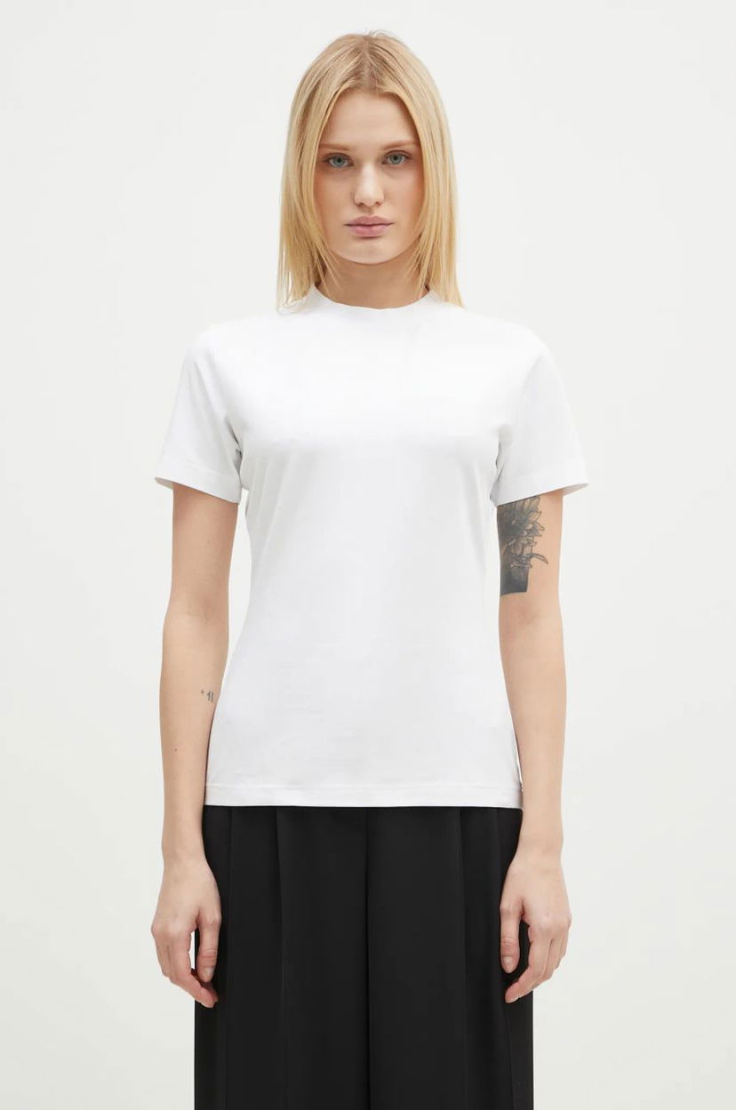 T-shirt VETEMENTS VETEMENTS Fitted T-Shirt Hvid | WA66TR630W