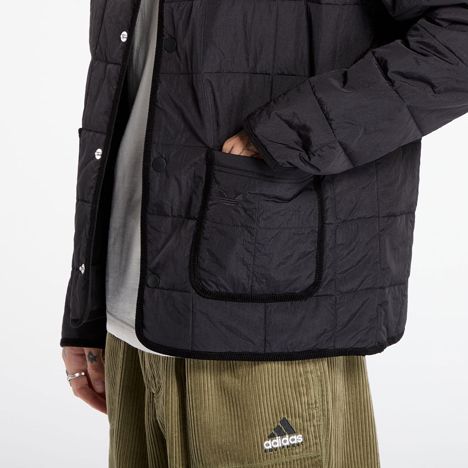 Puffer jakke adidas Originals adidas Originals Quilted Jacket Sort | JW5820, 1