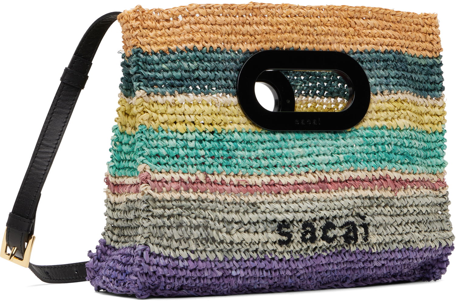 Mulepose sacai Sacai Raffia New Shopper Small Bag Flerfarvet | S149-01, 1