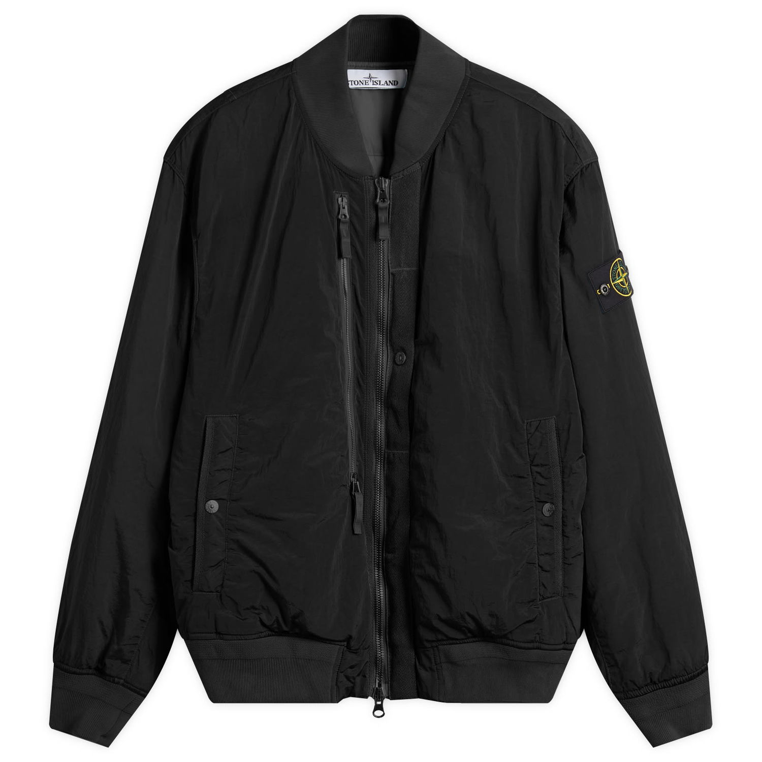 Bomberjakke Stone Island Nylon Metal EcoNyl PrimaLoft Bomber Jacket Sort | K2S154100038-V0029, 0