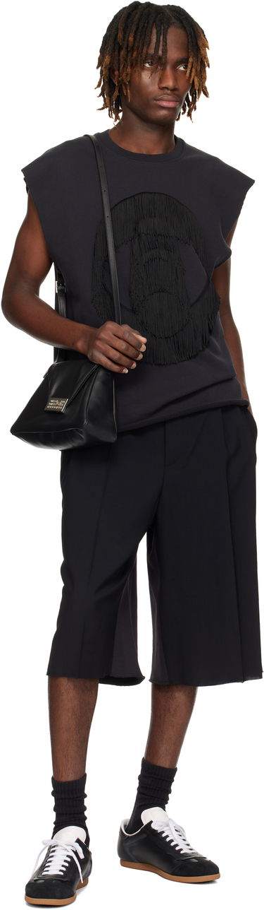 Shorts Maison Margiela MM6 Maison Margiela Pleated Knee-Length Shorts Sort | SH0MU0013 MTN042, 3