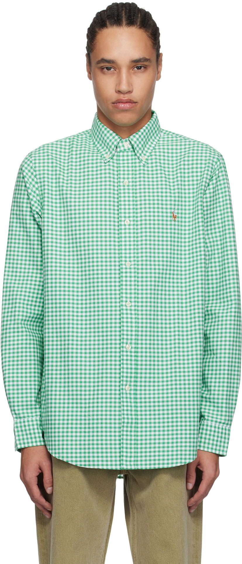 Skjorte Polo by Ralph Lauren Ralph Lauren Classic Fit Gingham Oxford Shirt Grøn | 710813021022