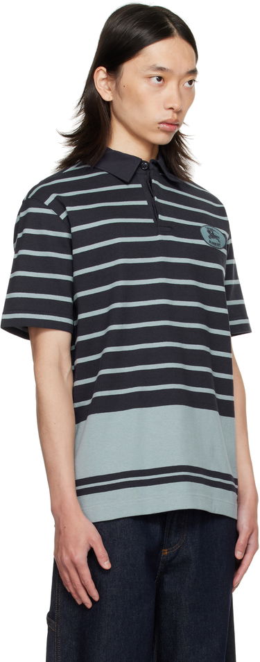 Polo skjorte Burberry Burberry Index Stripe Polo Sort | 8110595, 1