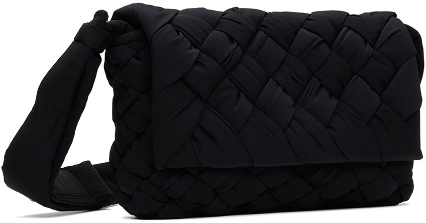Skuldertaske Bottega Veneta Bottega Veneta Small Rumple Messenger Bag Sort | 795498-V4GE1-8803, 1
