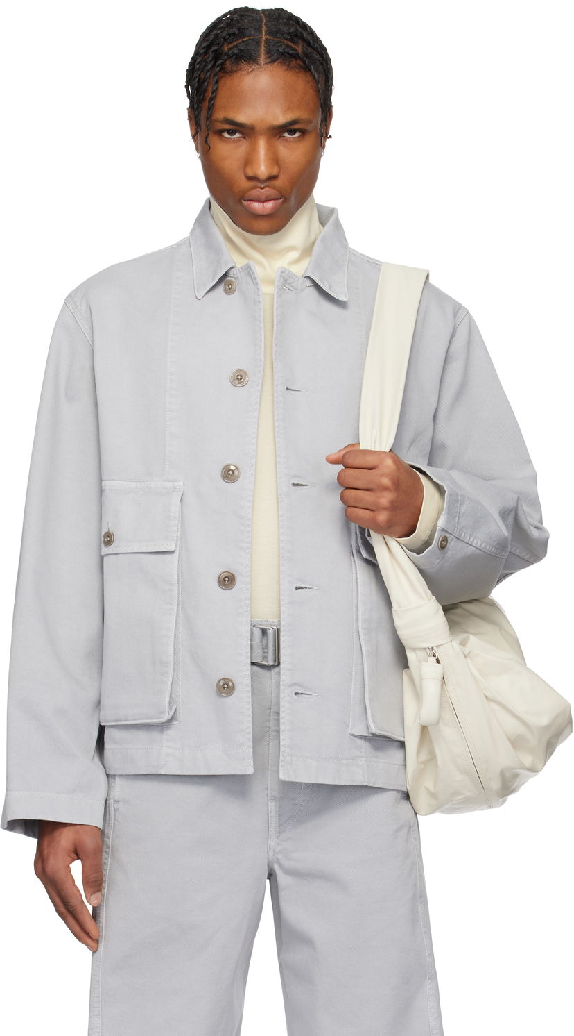 Jakke LEMAIRE Lemaire Boxy Denim Jacket Grå | OW306 LD1036