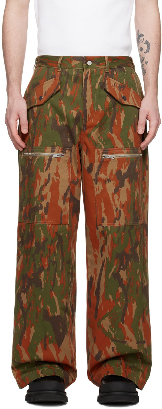 Cargo bukser Dion Lee Dion Lee Camouflage Cargo Pants Flerfarvet | C2115R23