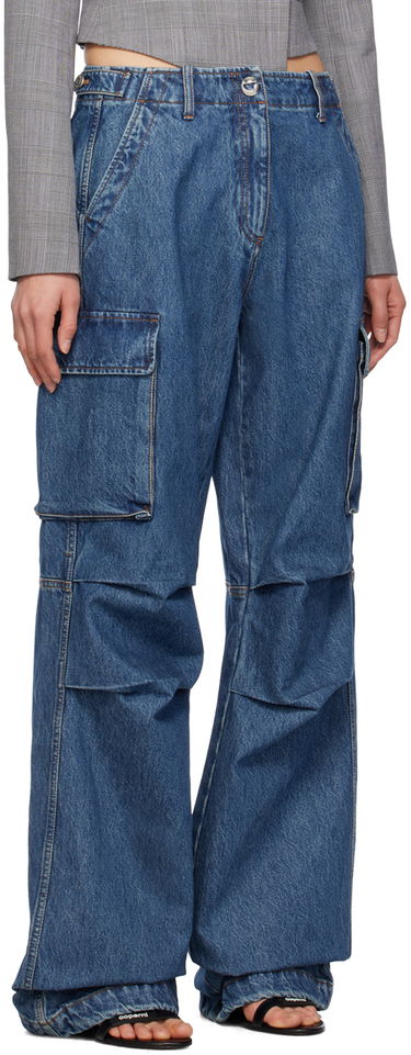 Cargo bukser Coperni Coperni Wide Leg Cargo Denim Pants Blå | COPP40252, 1