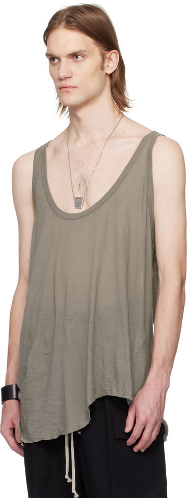Tanktop Rick Owens Rick Owens Hollywood Low Cut Tank Top Grøn | RR01E5101 UC, 3