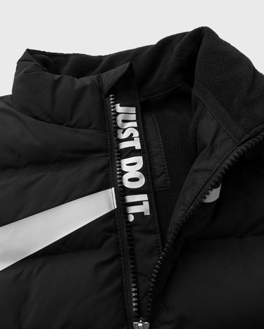 Puffer jakke Nike Wrap Swoosh Debossed Quilt Jacket Sort | 86M133-023, 2