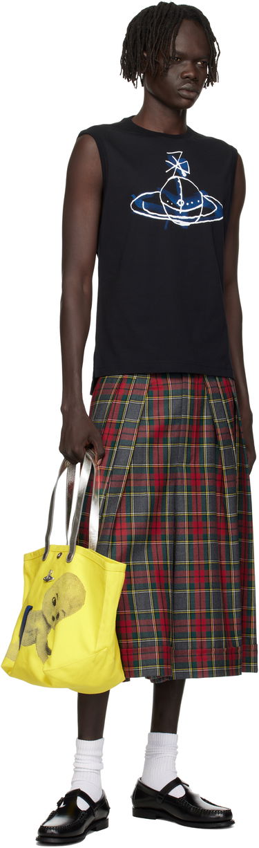 Tanktop Vivienne Westwood Vivienne Westwood Drawn Orb Sleeveless T-Shirt Sort | 2G01000A-J001M-, 3