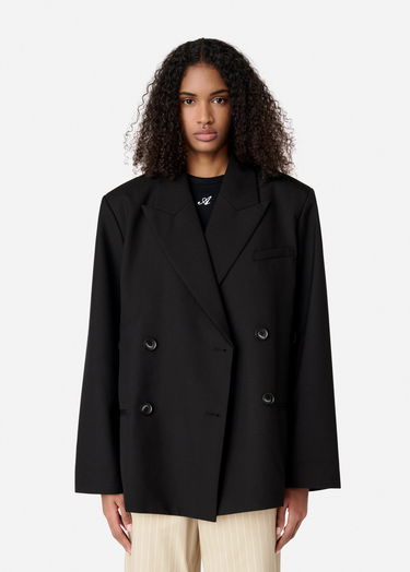 Jakke AXEL ARIGATO Double-Breasted Cropped Blazer Sort | A2873001, 7