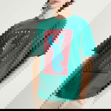 T-shirt By Parra Parra Vertical Horse Graphic T-Shirt Grøn | 53505-GRN, 5