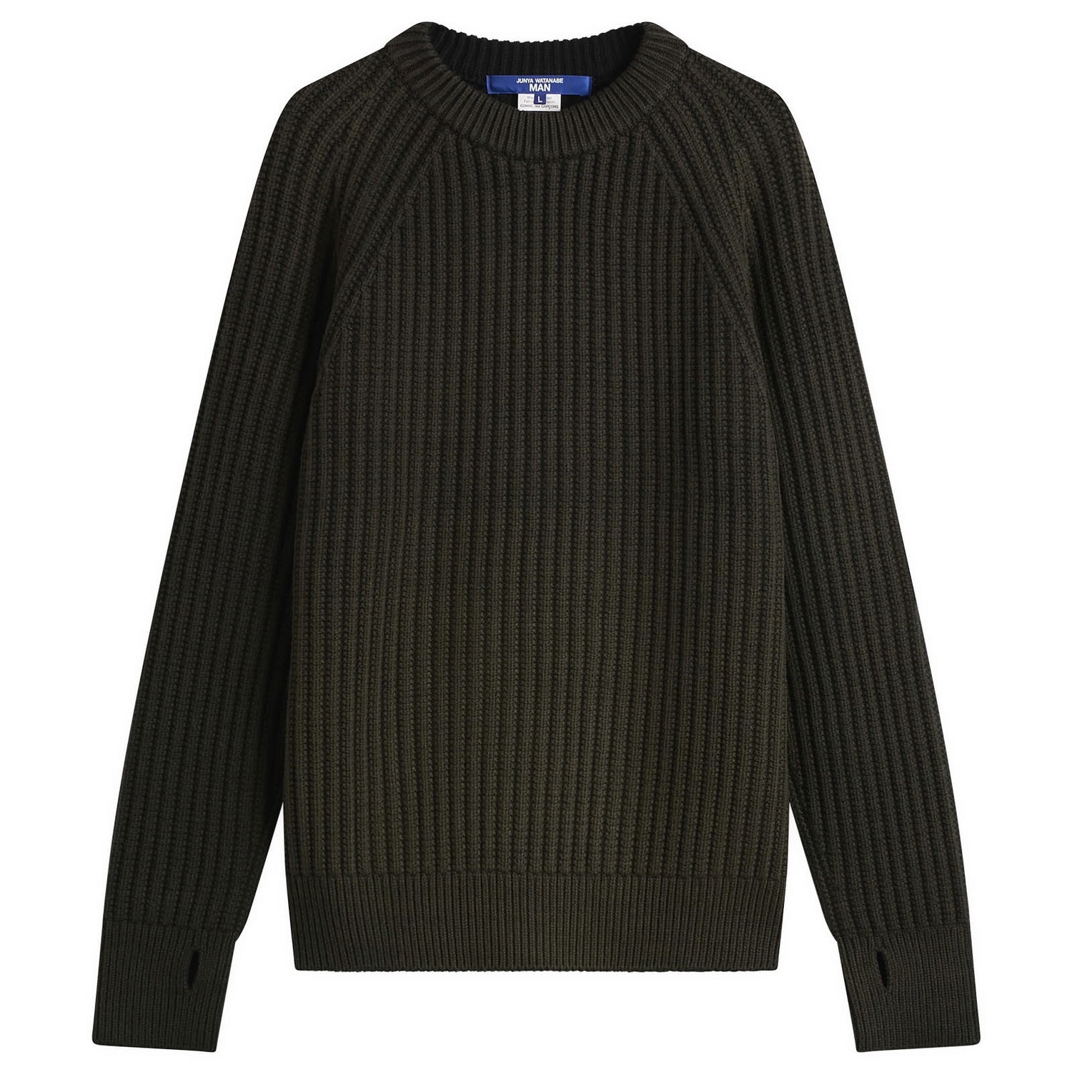 Sweater Junya Watanabe Junya Watanabe MAN Double Sided Ribbed Knit Large Grøn | WP-N002-051-1, 1