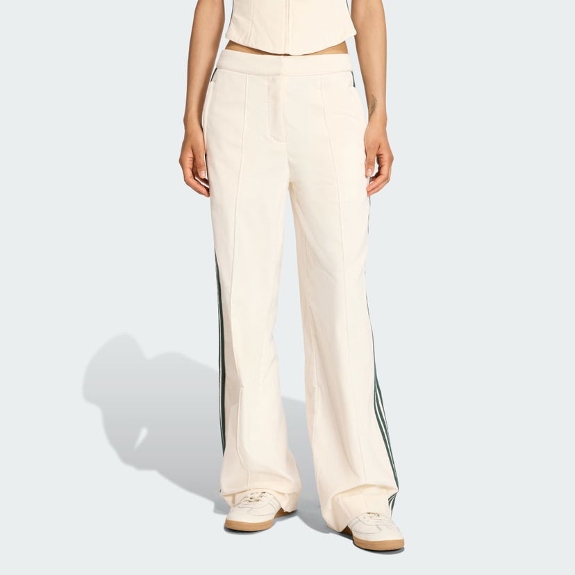 Bukser adidas Originals adidas Originals Velvet Wide Leg Pants Hvid | KF2303