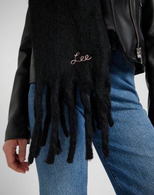 Tørklæde Lee Lee Tassel Scarf Sort | 112372703, 1