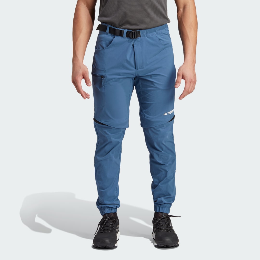 Bukser adidas Performance Terrex Utilitas Hiking Zip-Off Pants Blå | HZ9045, 1