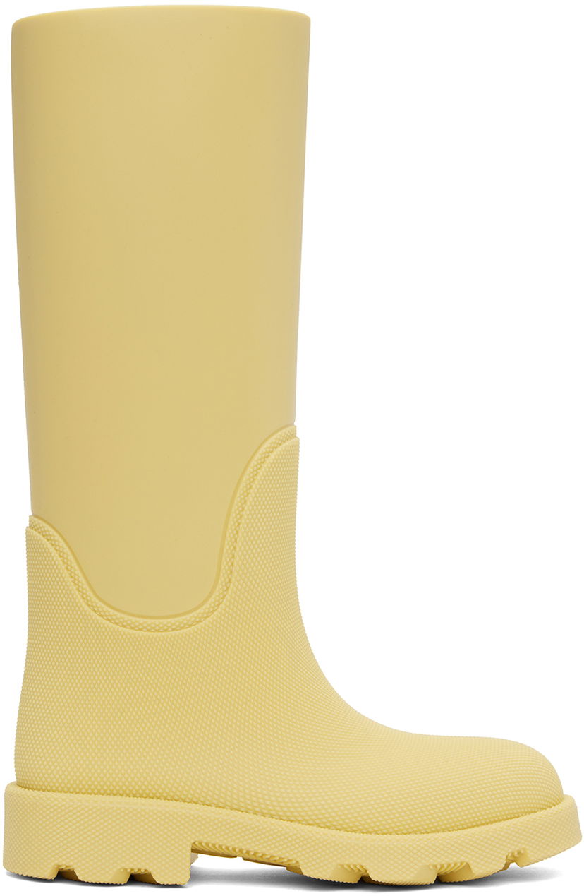 Sneakers og sko Burberry Rubber Marsh High Boots "Yellow" Gul | 8081791