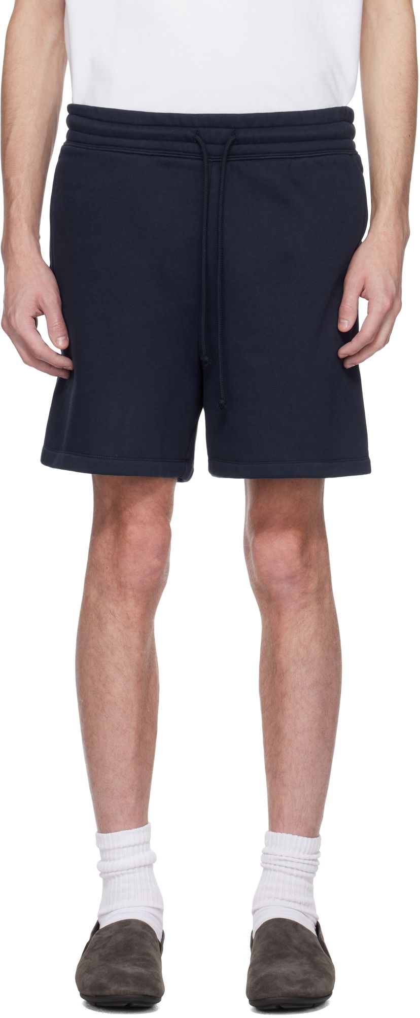 Shorts SKIMS SKIMS Fleece Lounge Relaxed Shorts Mørkeblå | BO-SHO-5340M-NAVY