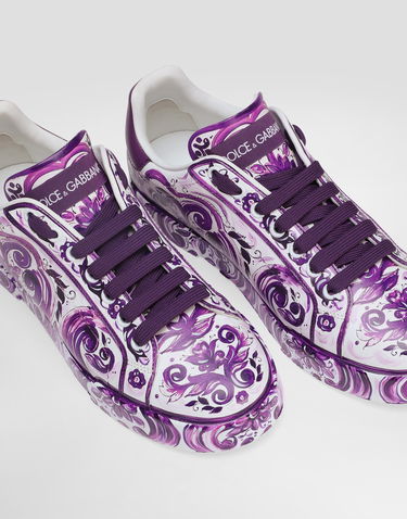 Sneakers og sko Dolce & Gabbana Dolce & Gabbana Portofino Light Strobel Majolica Print Lilla | CK2330AI396I03TN, 3