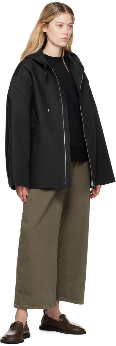 Sweatshirt Studio Nicholson Studio Nicholson Raine Hooded Zip-Up Jacket Sort | RAINE SNM - 1190, 3