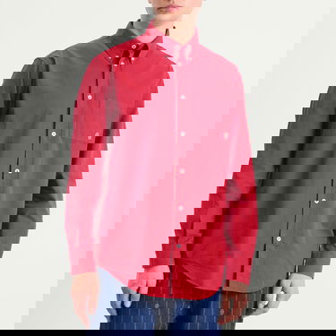 Skjorte Drôle de Monsieur Mirror Long Sleeve Button-Up Shirt Rød | I-SH240-CO178-RD, 2
