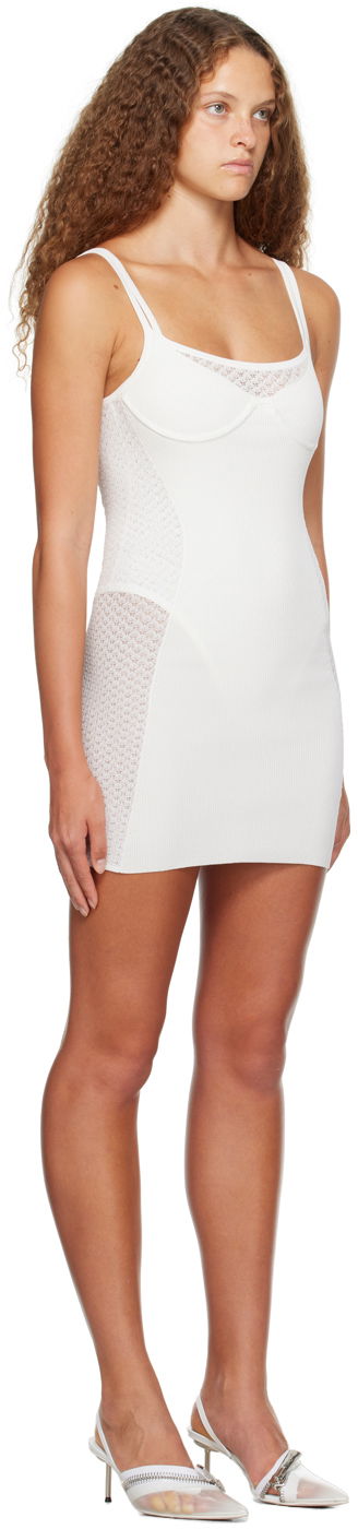 Kjole Dion Lee Knitted Bodycon Mini Dress Sort | A7728P23, 4