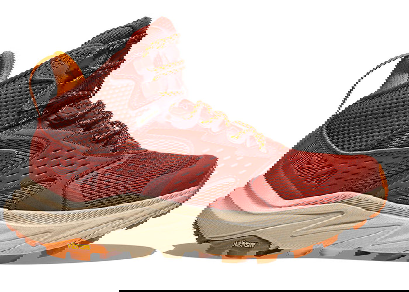 Sneakers og sko Hoka One One Anacapa 2 Mid Gore-Tex Hot Sauce Shifting Sands (Women's) Rød | 1142831-HSSS, 0