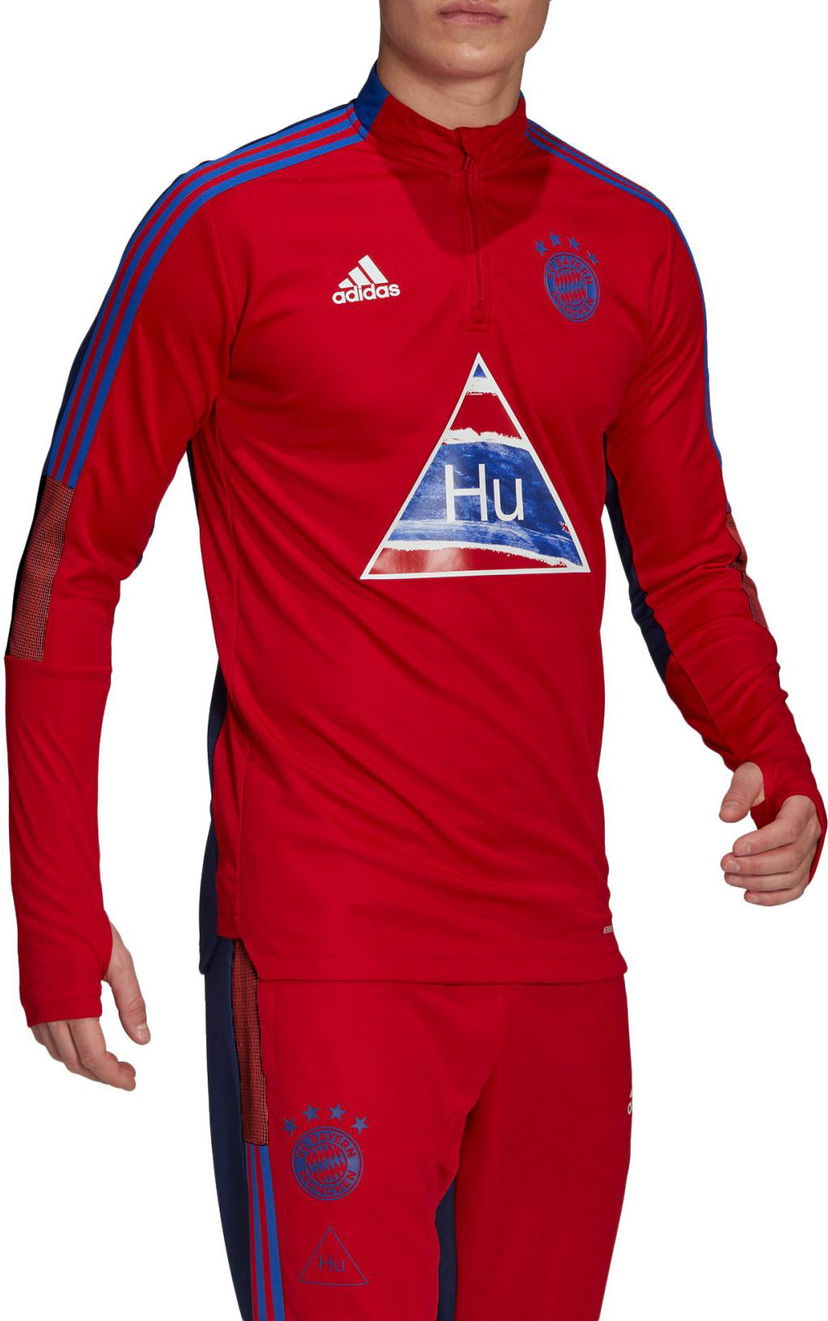 Polo skjorte adidas Originals FC Bayern Human Race Training Top Rød | gk7840