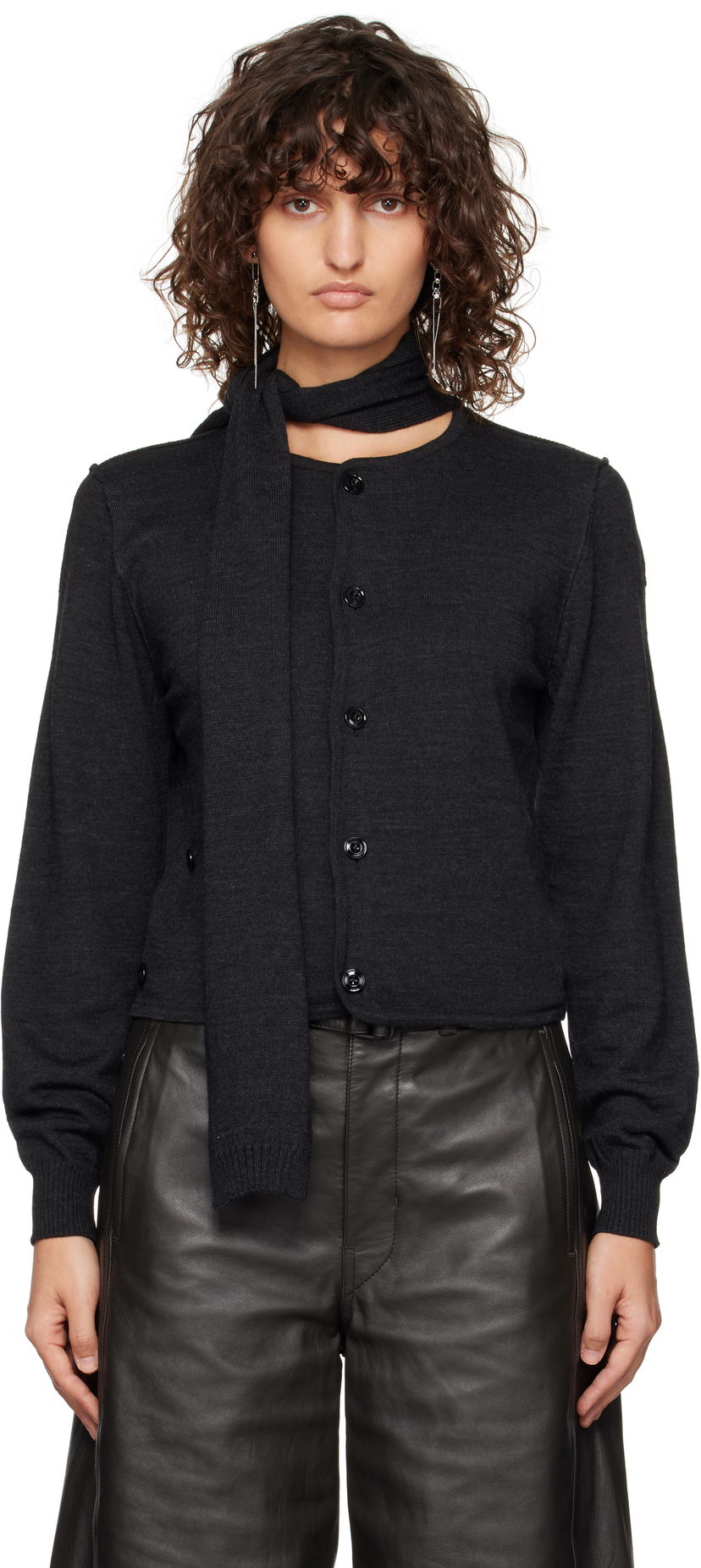 Sweater LEMAIRE LEMAIRE Cardigan With Scarf Sort | TO1251 LK087