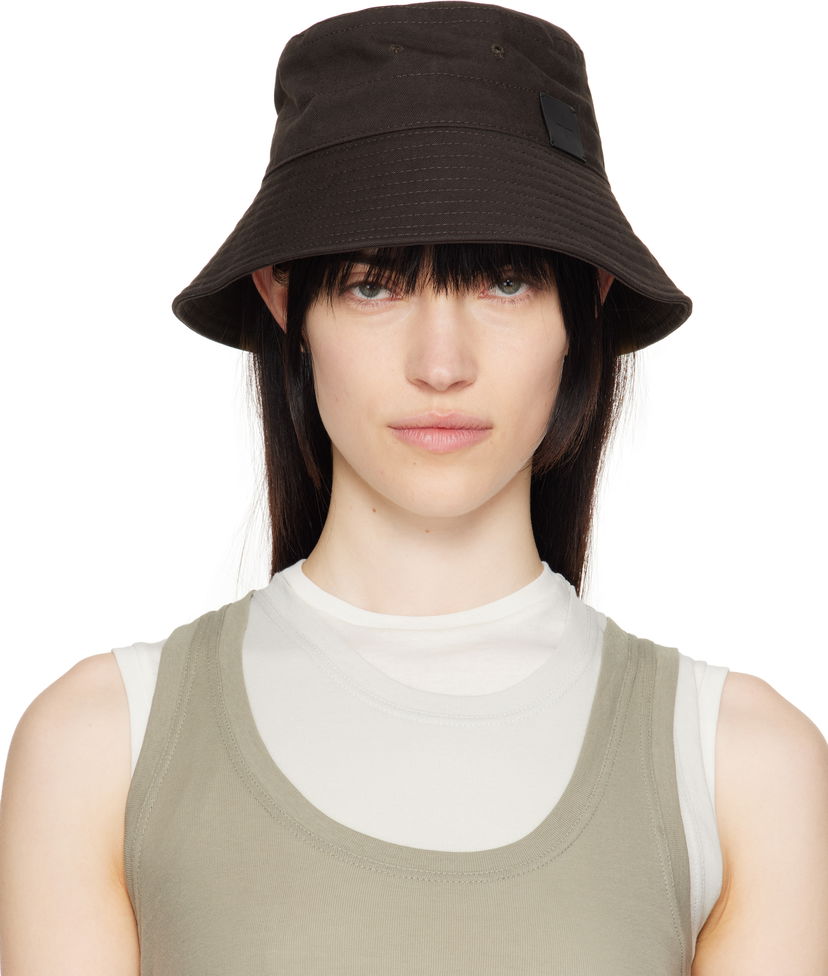 Hat Jil Sander Jil Sander Logo Bucket Hat Brun | J40TC0135_J45267