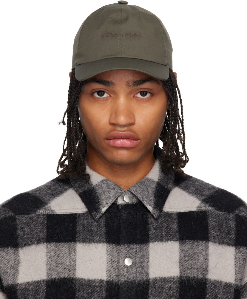 Kasket Rick Owens Concordians Owenscorp Embroidered Cap Grøn | RA02E0700 TEEM7