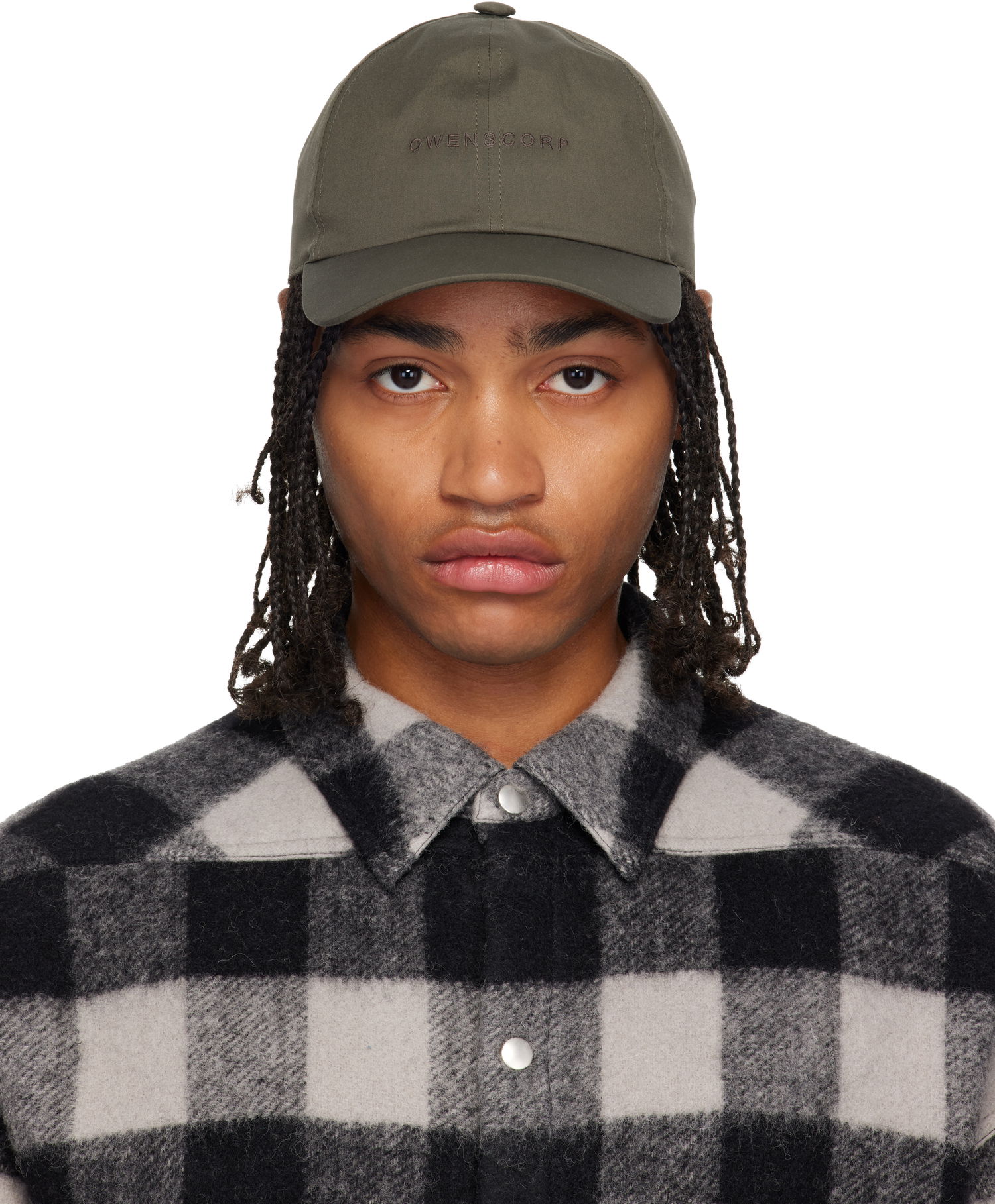 Kasket Rick Owens Concordians Owenscorp Embroidered Cap Grøn | RA02E0700 TEEM7, 0